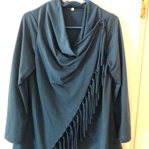 Women's Blue Button Top/Sweater